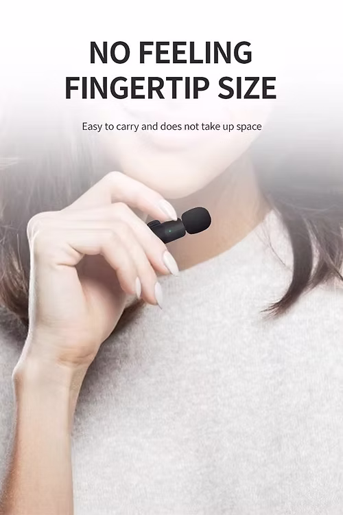 Portable 2.4G Wireless Stereo Lavalier Microphone Live Interview Outdoor Mini No - Image 10