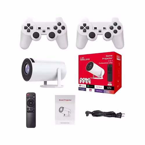 HY300 Pro 4K Game Projector with Game Controller for Two Playeres and 3000 Games - Image 3