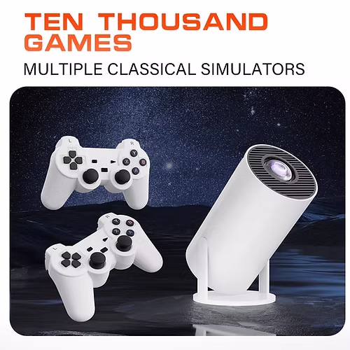 HY300 Pro 4K Game Projector with Game Controller for Two Playeres and 3000 Games - Image 6